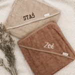 Badcape met naam Geborduurd (diverse kleuren)