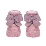 Condor Baby Bootie Bow Pale Pink