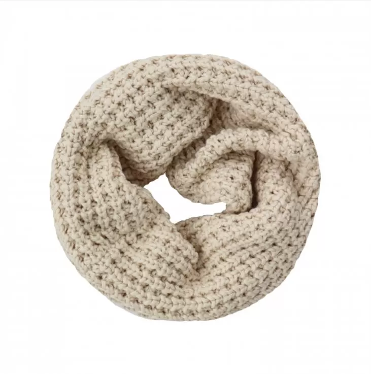 knit sjaal sand