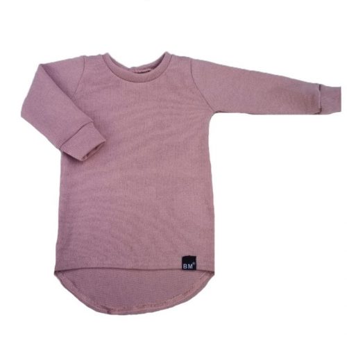 shirt mini knit roze