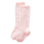 Gebreide Kniesokjes Baby Pink