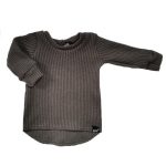 BM Baby knit Taupe rond sweater