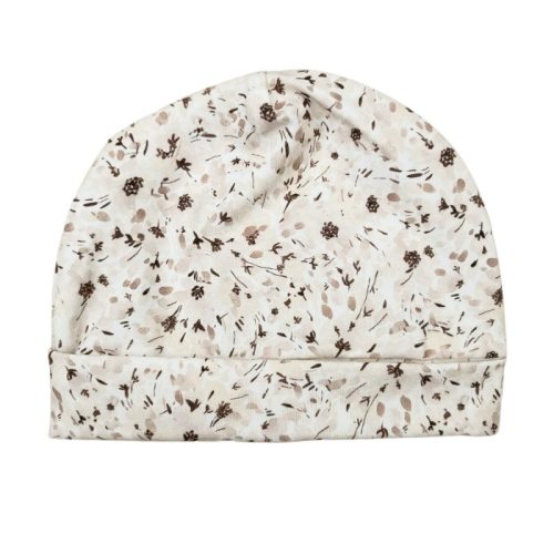 mutsje beige flowers
