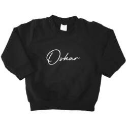 Sweater Naam Retro Zwart - Afbeelding 1