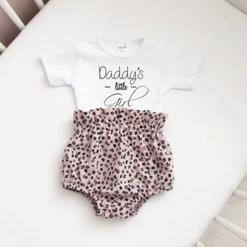 daddy girl bloomer leopard old pink