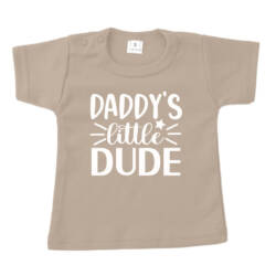 daddys little dude zand Shirt Daddy's little Dude - Afbeelding 2