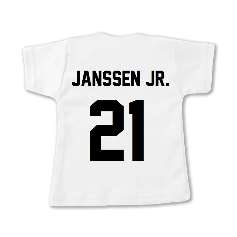 kind shirt wit rugnummer