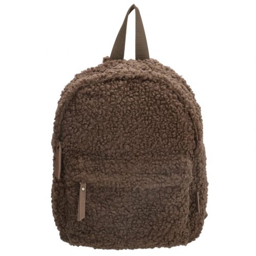 backpack teddy taupe with name