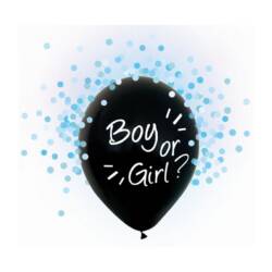 gender reveal ballon confetti blauw Gender Reveal Confetti ballon blauw - Afbeelding 1