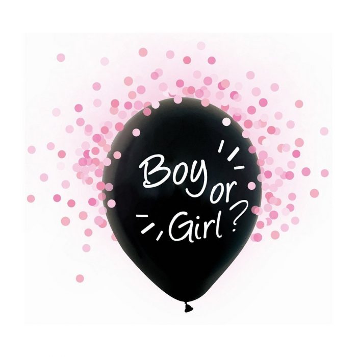 Gender Reveal Palloncino Confetti rosa > Mi Toetie