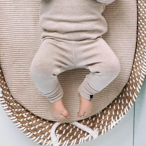 mini knit beige broek