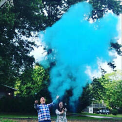poeder blauw Gender Reveal Powder shooter Blauw - Afbeelding 2