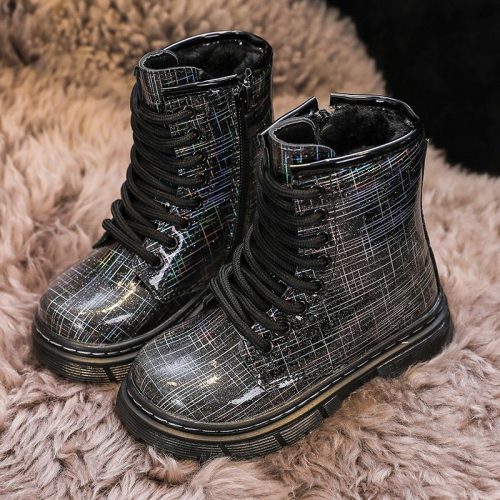 black boots glitter