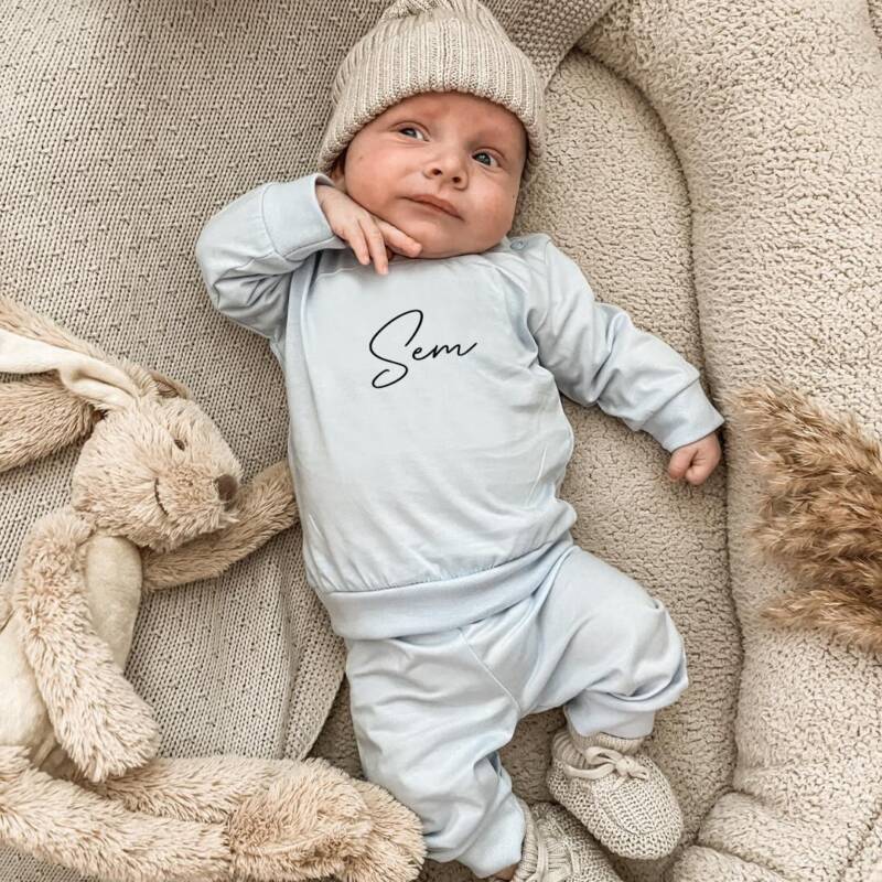 retro pyjama blauw