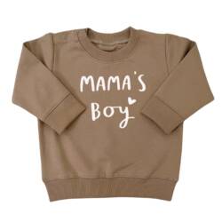 trui mamas boy mokka wit
