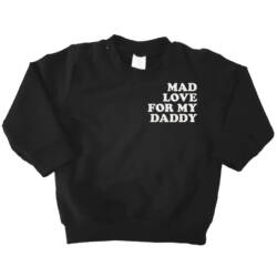 mad love daddy zwart Sweater Mad love for my daddy - Afbeelding 3