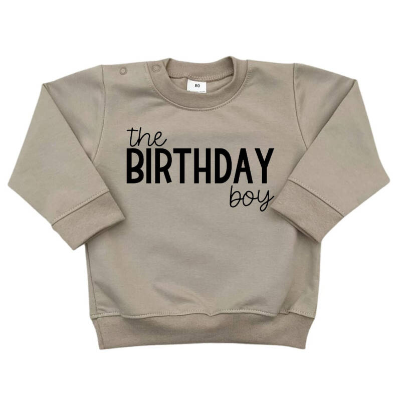 sweater birthday boy zand