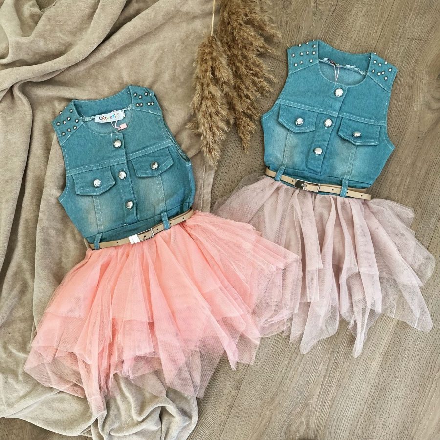 jurkjes-denim-tule