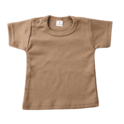 shirt mokka Basic Mokka Shortsleeve - Afbeelding 1
