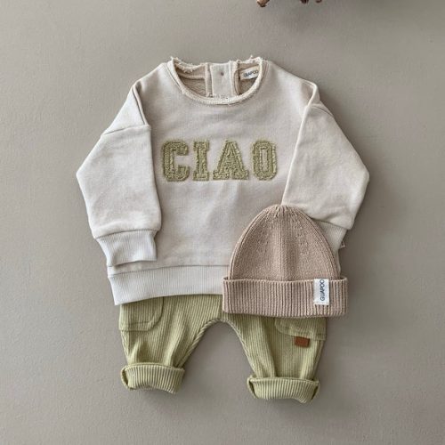 sage green ciao sweater