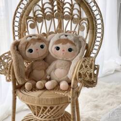 bunny metoo caramel beige Metoo Doll Bunny Beige - Afbeelding 3