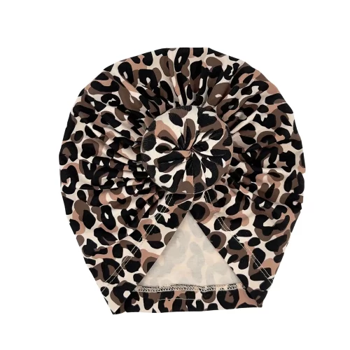 turban leopard bruin