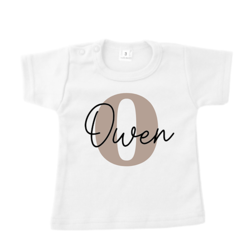shirt letter naam extra letter