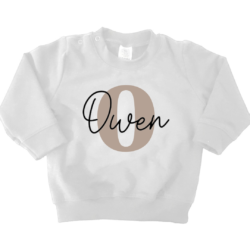 Little Adventure sweater naam letter - Afbeelding 4
