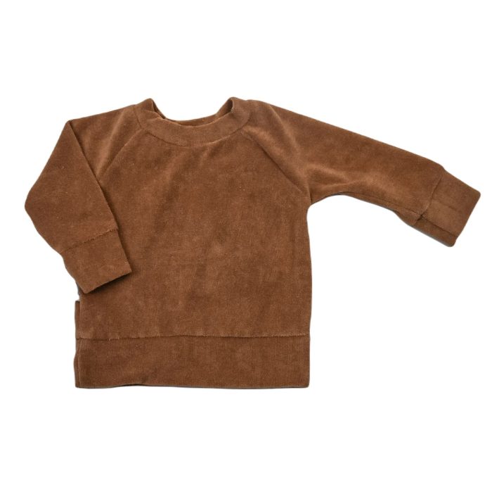 sweater badstof cacao