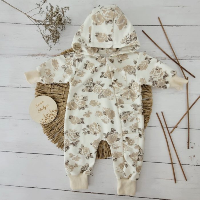 boxpakje capuchon bruine bloemen zyzio zuzia