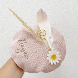pietenmuts roze met bloem met naam pietenmuts roze met bloem met naam