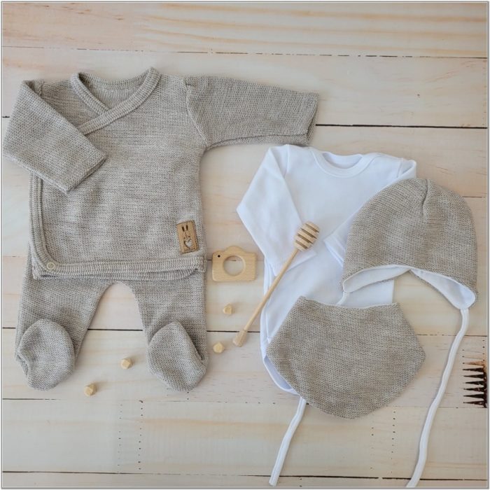 schattige gebreide baby set mi toetie
