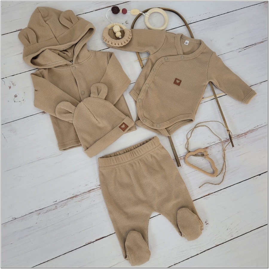 set mokka bruin newborn rib
