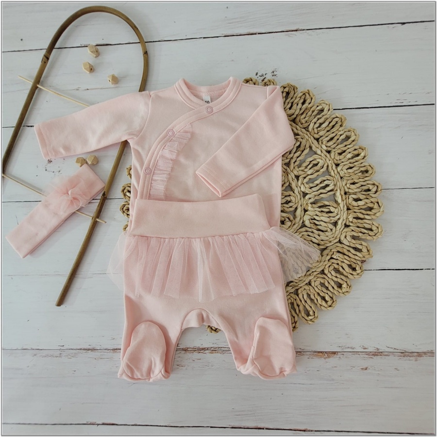 setje newborn tule roze mi toetie