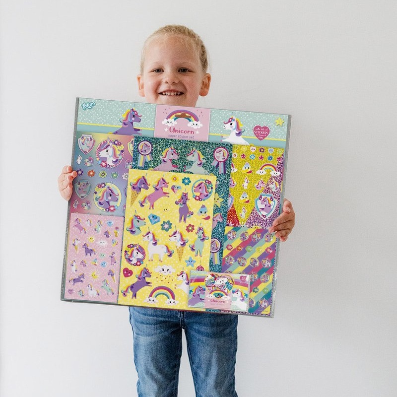 unicorn super grote stickers