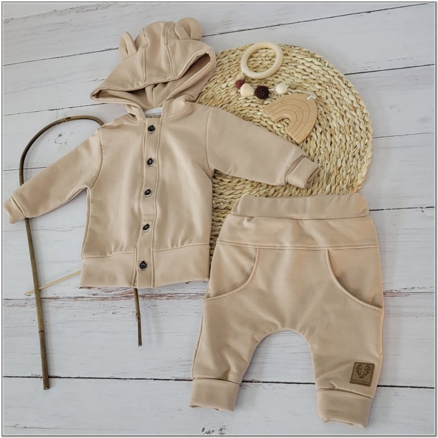 zand kleur jongens set