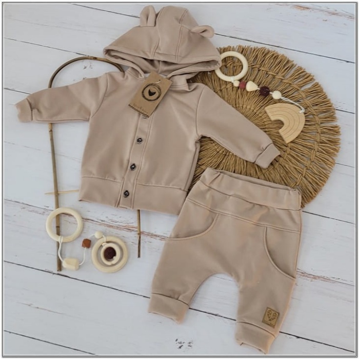 zyzio zuzia set jongens meisjes mokka zand