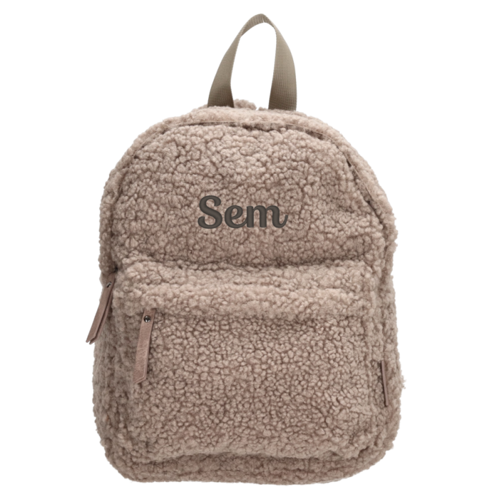 Rugtas taupe met Sem 2 D Bruin