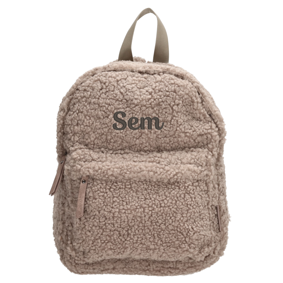 Rugtas taupe met Sem 2 D Bruin