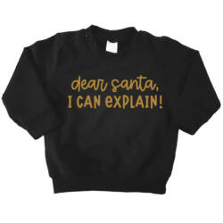 dear santa i can explain sweater zwart goud dear santa i can explain sweater zwart goud