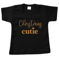 shirt zwart christmas cutie shirt zwart christmas cutie