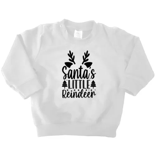 sweater wit santa little reindeer