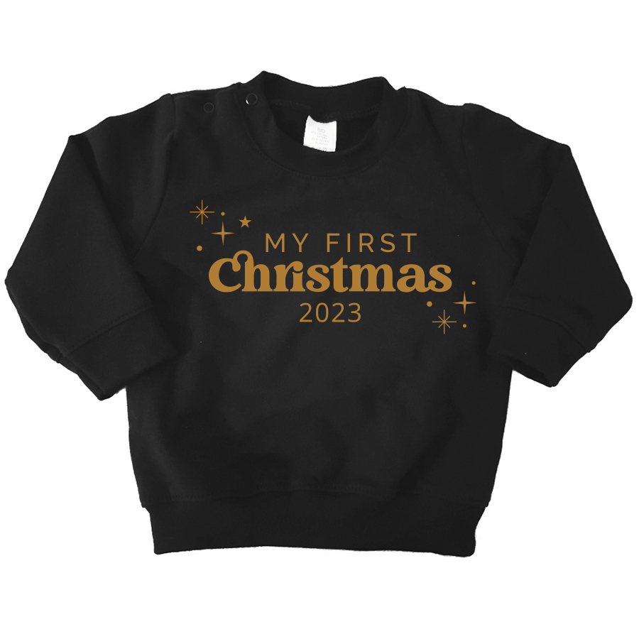 sweater zwart christmas 2023