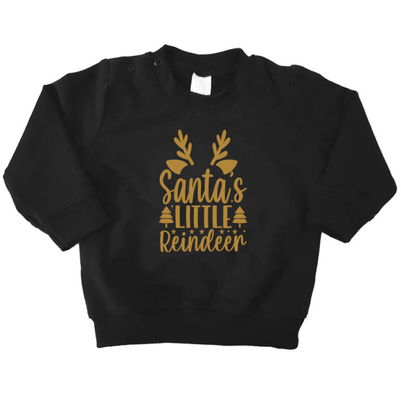 sweater zwart santa little reindeer sweater zwart santa little reindeer