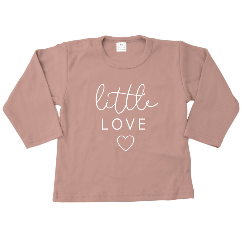 shirt deep pink little love