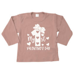 shirt eerste valentijn roze wit shirt eerste valentijn roze wit