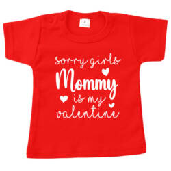 shirt sorry girls valentijn rood