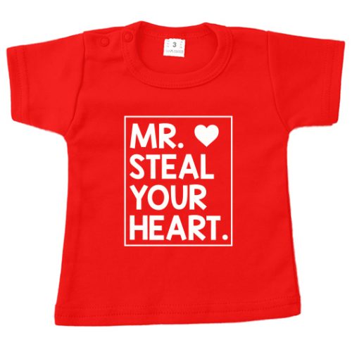 shirt valentijn mr steal your heart rood