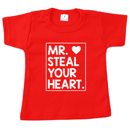 shirt valentijn mr steal your heart rood