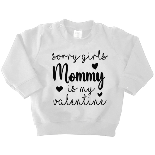 sweater sorry girls mommy valentine wit
